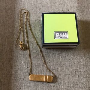 KEEP Collective Horizontal ID Pendant Gold